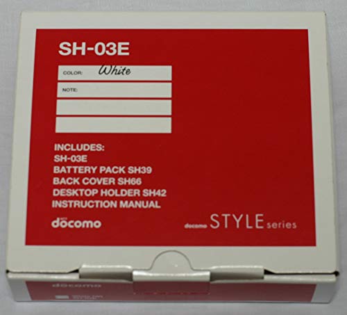 【中古】docomo STYLE series SH-03E [White]