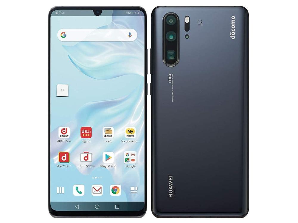 【中古】 docomo P30 Pro HW-02L 黒いこと 白ROM