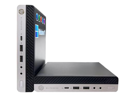 【中古】エイチピー第8世代Core-i5／ミニデスクトップPC EliteDesk 800 G4 DM 35W ／Win 11 Pro／MS Office H&B 2019／第8世代Core i5／8GBメモリ／128GB SSD／／SkyinkのWIFI／エイチピー中古パソコン (メモリ8GB SSD:128GB)