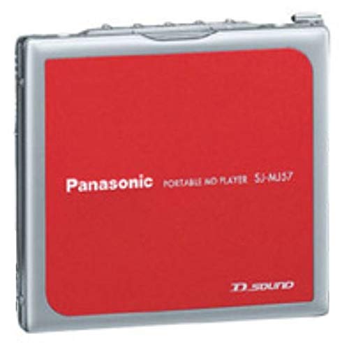 【中古】パナソニック 携帯型MD電気蓄音機 赤いこと SJ-MJ57-R