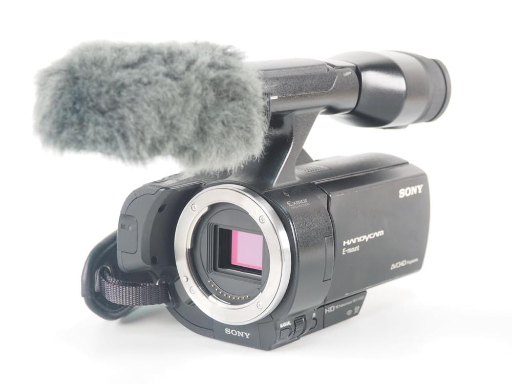 【中古】SONY 水晶体取り替えっこ式固定ディスク ハンデカムVG30(上半身) 黒いこと NEX-VG30