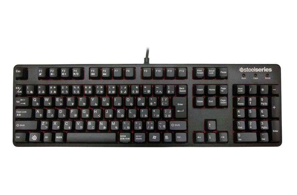 【中古】SteelSeries Red switches採用ゲーミングキーボード 6Gv2 Red Switch Japanese 64263