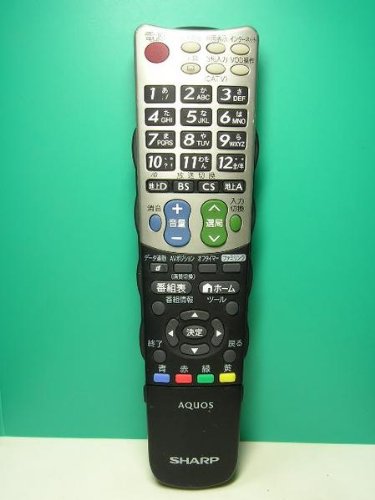 【中古】読みやすい SHARP 液晶テレビ受像機用 遠隔操作 GA939WJSA