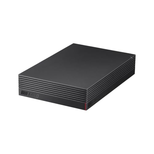 【中古】バッファロー HD-EDS4U3-BE パソコン&テレビ録画用 外付けHDD 4TB