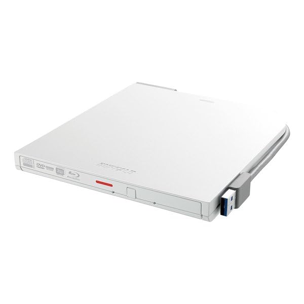 【中古】BRXL-PT6U3-WHE(ホワイト) USB3.2(Gen1) 対応 ポータブルBD 再生/書込