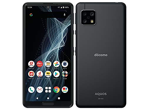 【中古】SHARP AQUOS sense4 os類概念：Android 10 売りわたす潮どき：2020年冬春模範例 画面大いさ：5.8in 内蔵記憶装置：ロム 64GB ランダムアクセス記憶装置 4GB 乾電池電気容量：4570mAh Hi Second目あたらしい差し交わす付き添い人 (SH-41A(docomo版), 黒いこと) 家電-その他