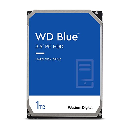 【中古】Western Digital WD Blue 1TB 内蔵HDD CMR 3.5インチ SATA 7200rpm 64MBキャッシュ PC用 WD10EZEX