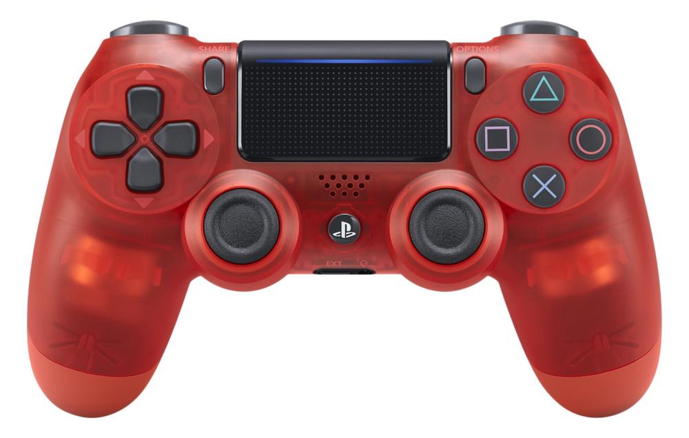 【中古】ワイヤレスコントローラー (DUALSHOCK 4) レッド・クリスタル｜セーフライフ倉庫