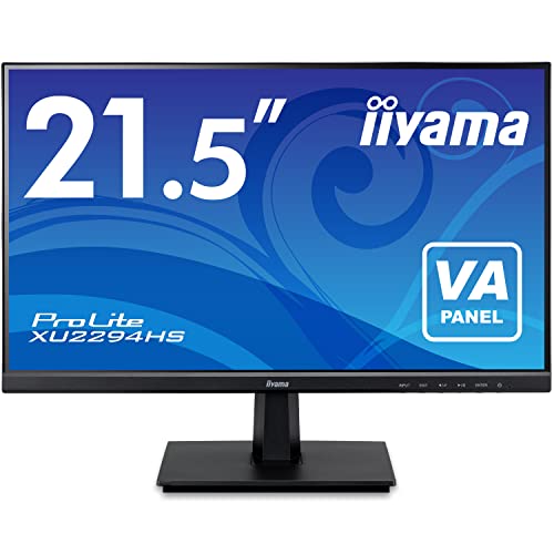 【中古】iiyama モニター ディスプレイ 21.5インチ フルHD VA DisplayPort HDMI D-Sub 全ケーブル付 3年 国内サポート XU2294HS-B1