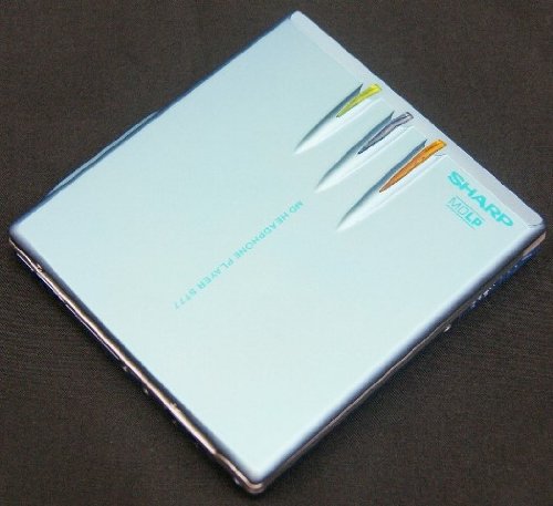【中古】SHARP シャープ MD-ST77-A ブルー ポータブルMDプレーヤー MDLP対応