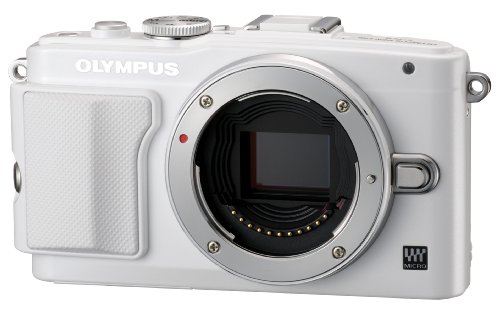 【中古】OLYMPUS 銀鏡受け答え一眼 PEN Lite E-PL6 上半身 白いこと E-PL6 BODY WHT