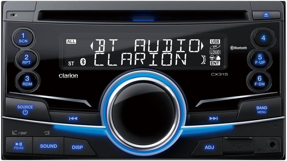 【中古】Clarion(クラリオン) CX315 USBスロット/Bluetooth&reg;搭載 2DIN CDレシーバー CX315｜セーフライフ倉庫