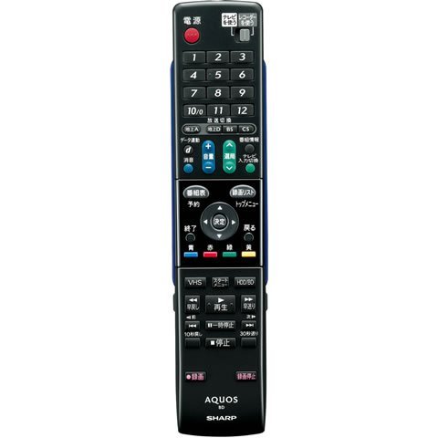 【中古】シャープ AQUOSブルーレイディスクレコーダー用純正リモコン 0046380209 GA689PA