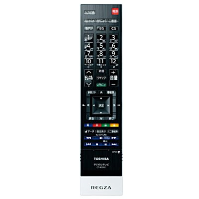 【中古】東芝 液晶テレビ受像機用遠隔操作CT-90392(75040910)