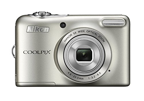 【中古】Nikon デジタル写真機 COOLPIX L32 しろがね色 光学5倍望遠レンズ 2005万絵素 蓄電池印字機 L32SL