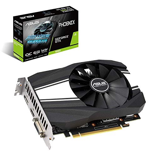 【中古】ASUS NVIDIA GeForce GTX 1660 積み上げる デュアルボールベアリングファンモデル 6G PH-GTX1660-O6G