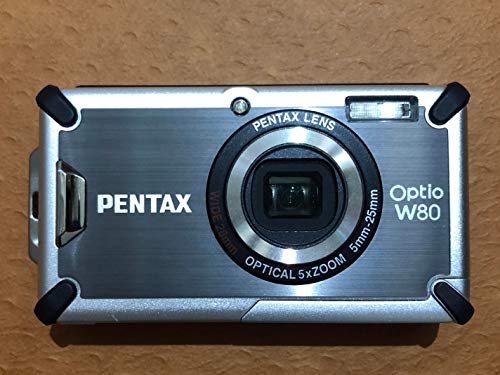 【中古】PENTAX 雨合羽デジタル写真機 OPTIO (オプティオ) W80 カーディナルレッド 1200万絵素 光学5倍望遠レンズ OPTIOW80CR