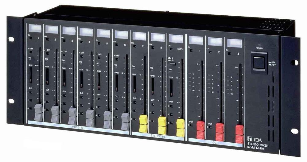 【中古】TOA ステレオミキサー4U M-110