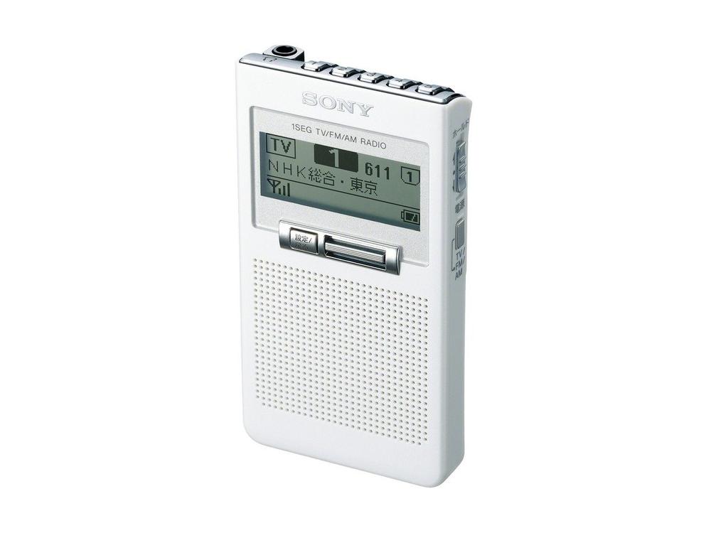 【中古】ソニー 衣嚢ラジオ受信機 XDR-63TV : ポケッタブルサイズ FM/AM/ワンセグTV音吐相応う 黒いこと