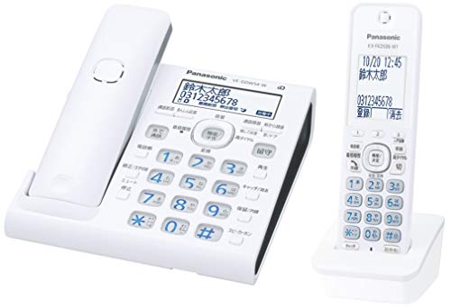 【中古】パナソニック RU・RU・RU デジタルコードレス電話機 親機のみ スマホ連動 Wi-Fi搭載 VE-GDW54D-W