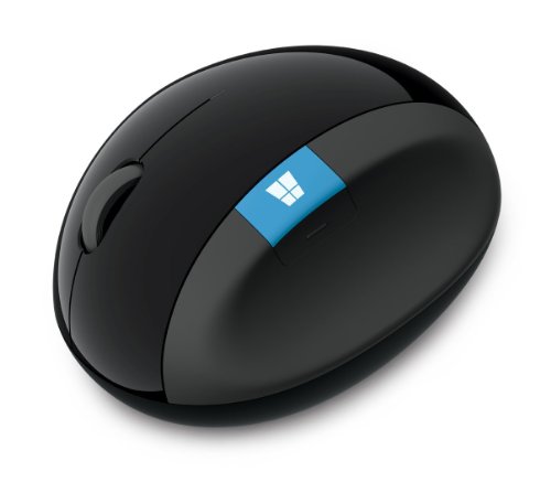 【中古】マイクロソフト スカルプト エルゴノミック マウス L6V-00013 : ワイヤレス 快適操作 4方向スクロール 右手用 BlueTrack USB接続 ( ブラック ) Windows Mac Android 対応