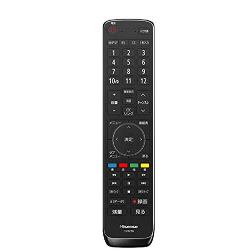 【中古】Hisense(ハイセンス) TV用リモコン EN3Z39H ブラック