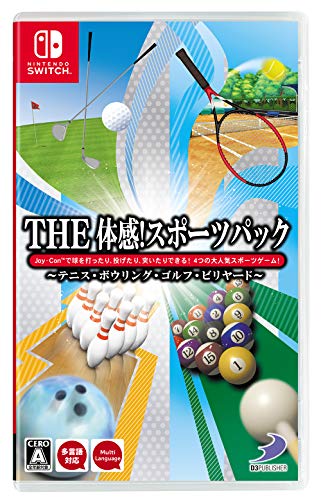 【中古】THE 体感!スポーツパック~テニス・ボウリング・ゴルフ・ビリヤード~ -Switch