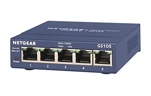 【中古】【正規品】 ネットギア NETGEAR スイッチングハブ 5ポート 1G 金属筐体 静音ファンレス リミテッドライフタイムハードウェア アンマネージスイッチ GS105-500JPS