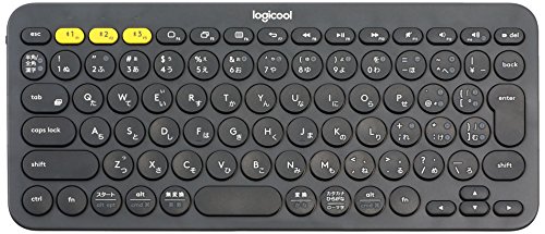 【中古】ロジクール 無線電話鍵盤 無線電話 鍵盤 薄型 小型 K380BK Bluetooth 無線電話 Windows Mac iOS Android Chrome K380 国内置き目品