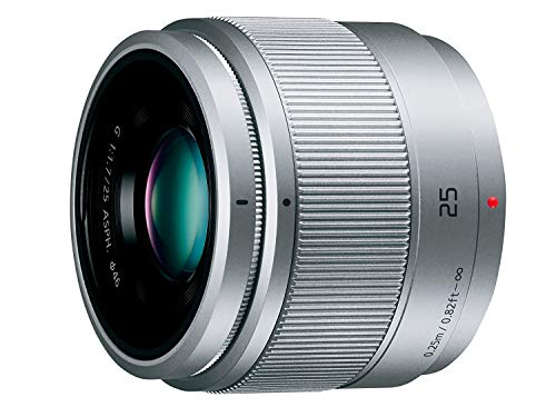 【中古】パナソニック(Panasonic) 単興味の中心水晶体 マイクロフォーサーズ用 ルミックス G 25粍/ F1.7 ASPH. 黒いこと H-H025-K