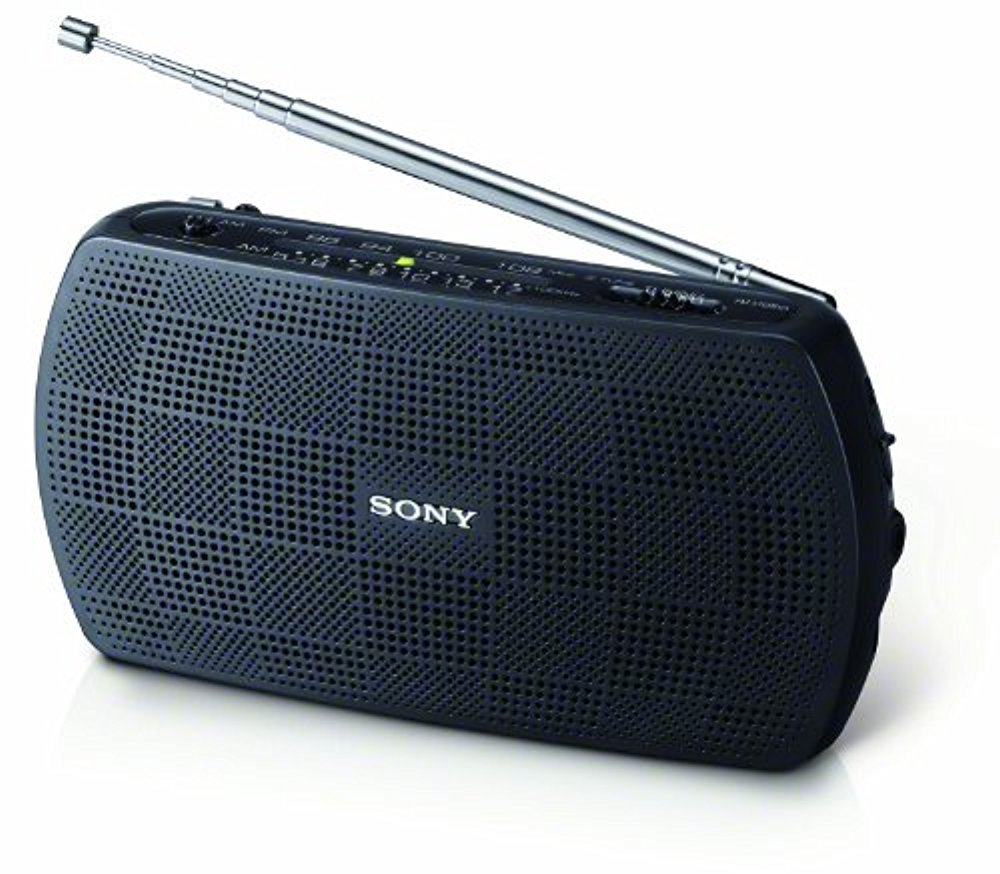 【中古】SONY ステレオポータブルラジオ 黒いこと SRF-18/B
