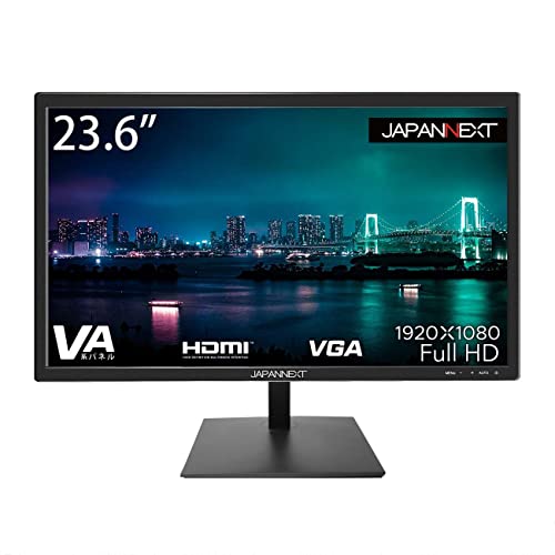 【中古】JAPANNEXT 23.6インチ モニター フルHD 1920x1080解像度 VA ディスプレイ (HDMI/ブルーライトカット) JN-V236FHD