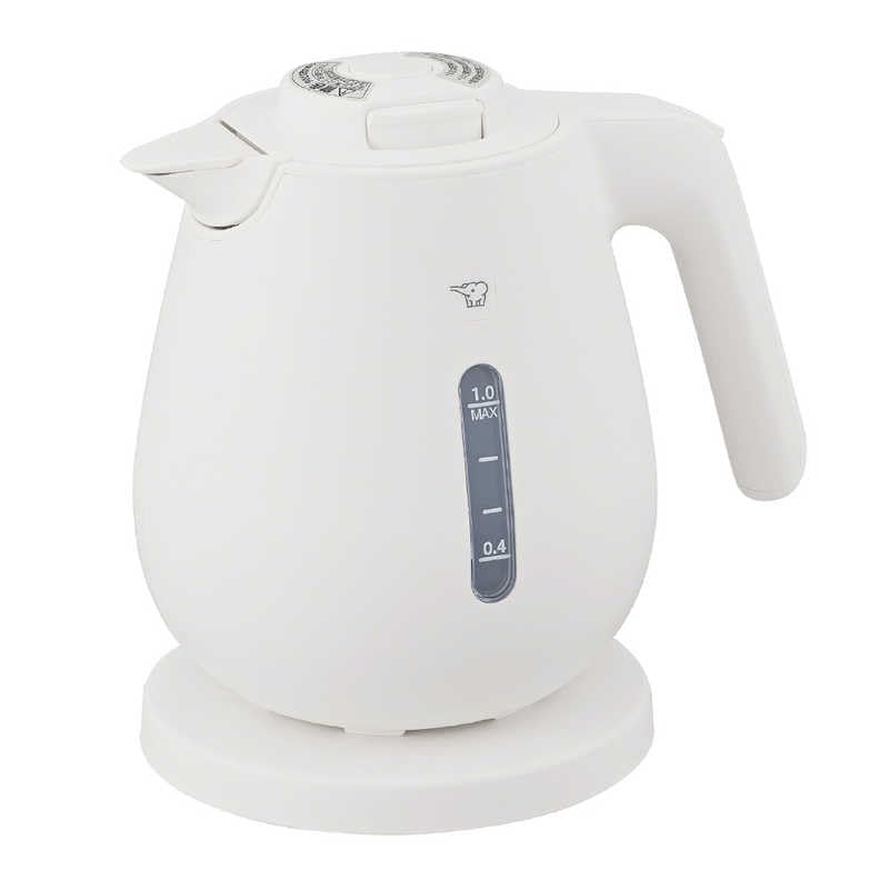 【中古】象印マホービン 電気ケトル 1.0L ホワイト CK-DC10-WA