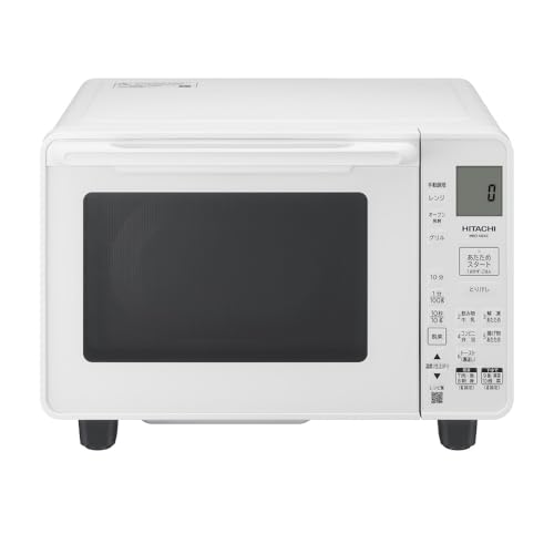 【中古】日立 オーブンレンジ 22L MRO-HE4C W ホワイト フラット 庫内 250℃ オーブン1段 電子レンジ 新生活 一人暮らし 1年