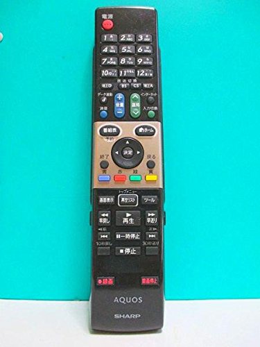 【中古】シャープ LCDTVリモコン GA820WJSA
