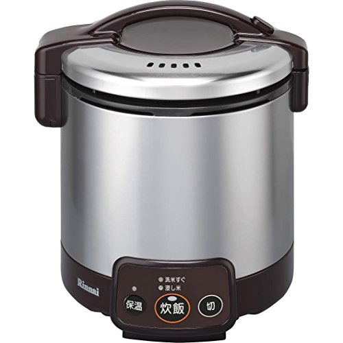 【中古】リンナイ こがまる ジャー付きガス炊飯器 5合炊き・ダークブラウン・都市ガス13A用 RR-050VM(DB) 13A