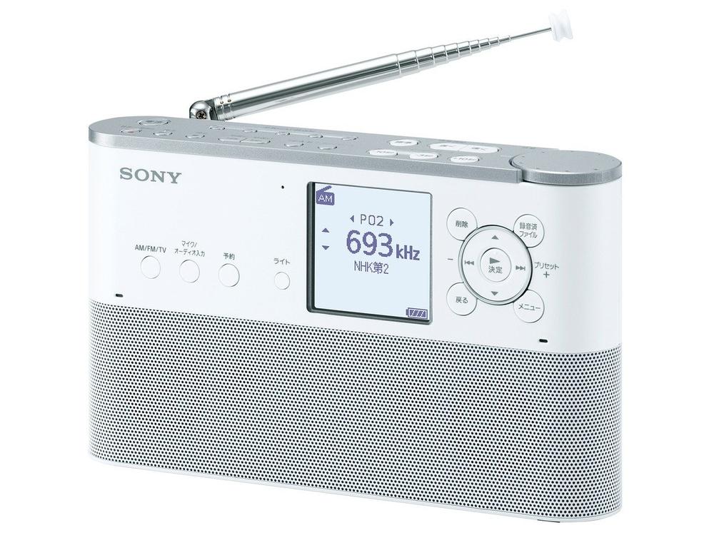 【中古】ソニー ポータブルラジオレコーダー 8GB FM/AM/ワイドFM対応 予約録音対応 語学学習機能搭載 ICZ-R250TV