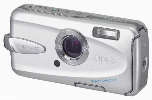 【中古】PENTAX 雨合羽デジタル写真機 Optio (オプティオ) W30 しろがね色 OPTIOW30S