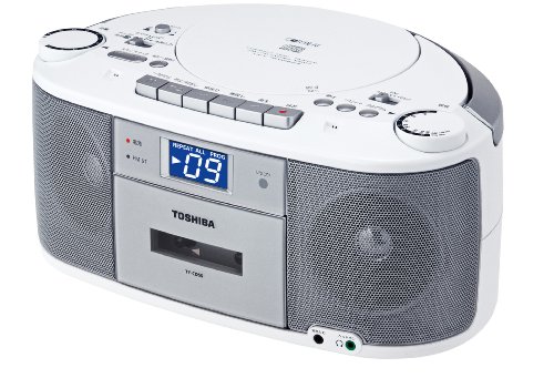 【中古】TOSHIBA CDラジオカセットレコーダー CUTEBEAT シルバー TY-CDS5(S)
