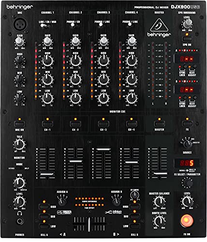 【中古】べリンガー DJミキサー 5ch USBオーディオインターフェース PRO MIXER DJX900USB