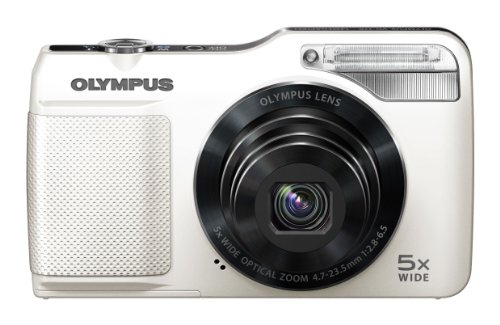 【中古】OLYMPUS デジタルカメラ VG-170 ホワイト 1400万画素 光学5倍ズーム 15m強力フラッシュ ハイビジョンムービー 3.0型LCD 広角26mm VG-170 WHT