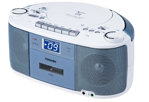 【中古】TOSHIBA CDラジオカセットレコーダー CUTEBEAT 青み TY-CDS5(L)