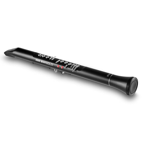 【中古】Akai Professional EWI Solo ウインドシンセサイザー 電子管楽器 スピーカー内蔵 充電式 200の音色 ブレスセンサー搭載 アカイプロ イーウィー 黒