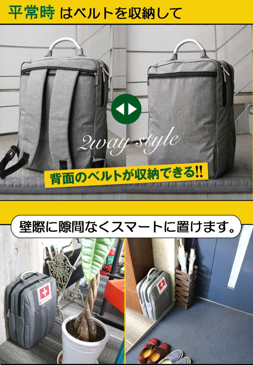 非常用リュックサック単品 おしゃれな防災リュック 非常用持ち出し袋単品 防災グッズ入れに 地震 災害時 新規オープン記念 ものすごい防災リュック 7月中旬頃入荷 Napierprison Com