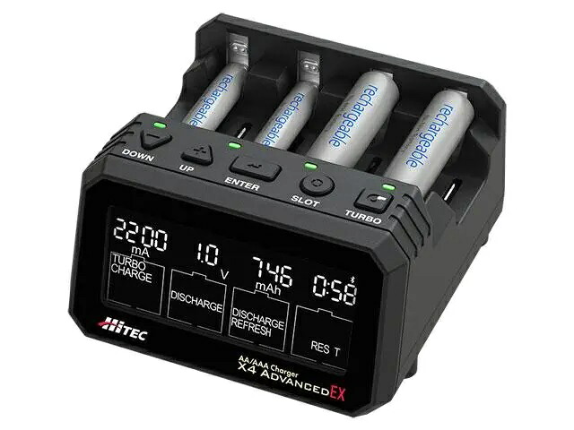 HiTEC 単三/ 単四充電器 AA/AAA チャージャー X4 アドバンス EX