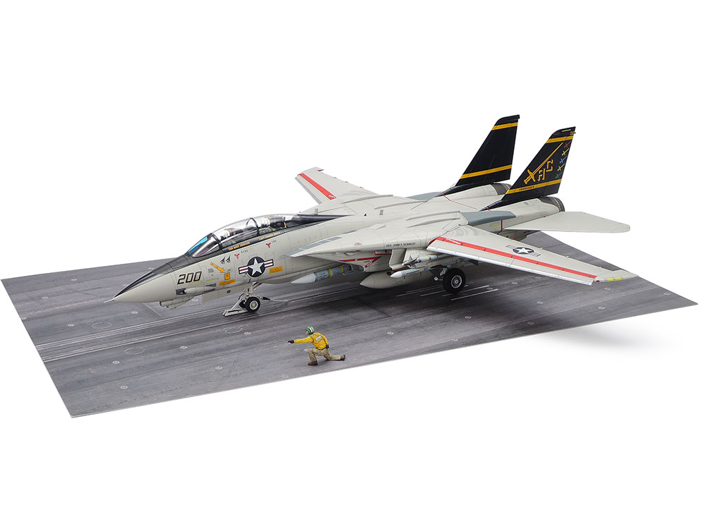 TAMIYA 1/48 スケールプラモデル　グラマンF14A TOMCAT 後期型 発艦セット｜サガミ堂店