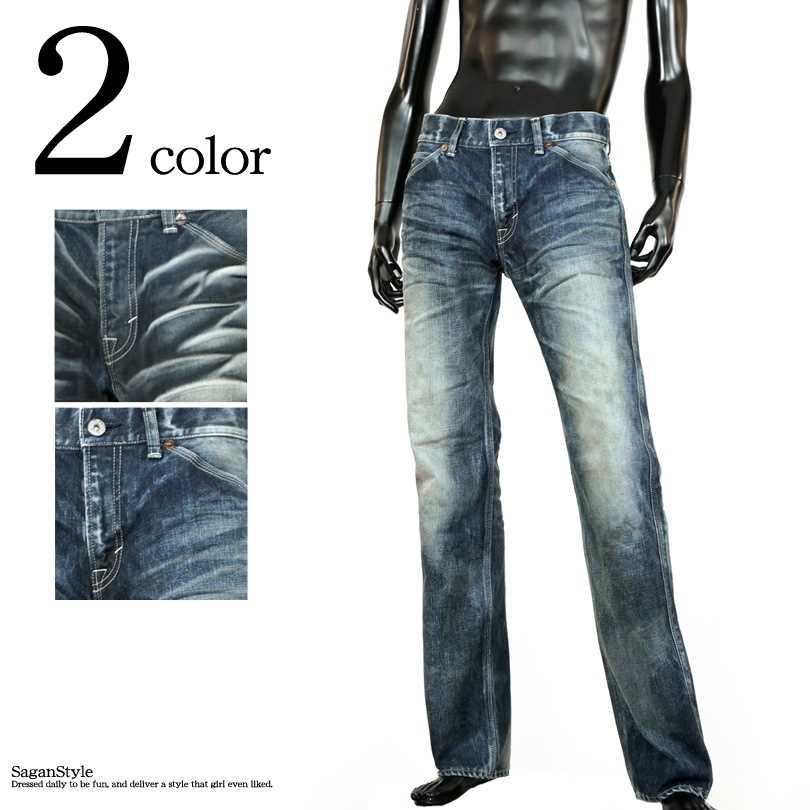日本製 ジーンズ ビンテージ デニム Made In Japan 国産ジーンズ Made In Japan Jeans ビンテージデニム エンジニアテーパード メンズ ジーパン パンツ 綿100 クラッシュ P 01 男 かっこいい 服 公式サイト