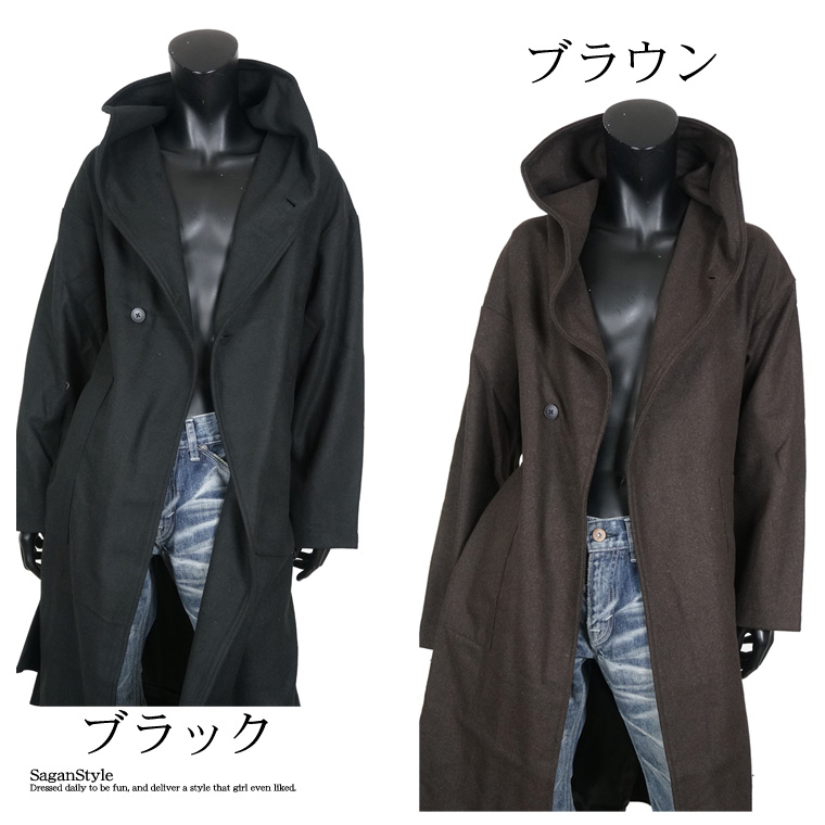 Sgra2 Saganstyleメンズ チェック柄 ロングコート チェック柄 R0113 06 アウター 男 無地 服 メンズ 無地 トラッド マントコート 冬物 オーバーサイズドロップショルダーマントコート オーバーサイズ 男 かっこいい 送料無料