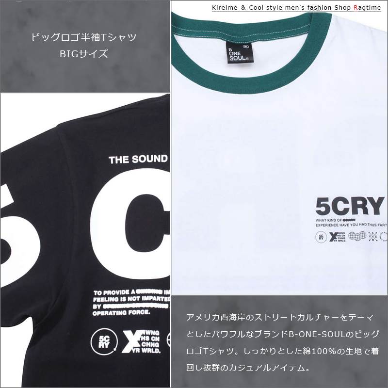 現金特価 バックビッグロゴ半袖tシャツ 3l 4l 5l 6l 男 かっこいい 服 C 01 Dev Vikasconcept Com