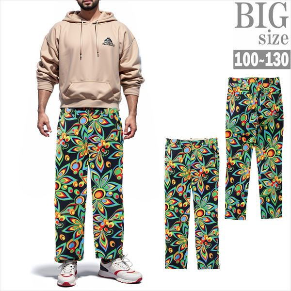 LOUDMOUTH プリントストレッチパンツ gbj7 楽天市場】ストレッチパンツ 総柄 大きいサイズ メンズ LOUDMOUTH